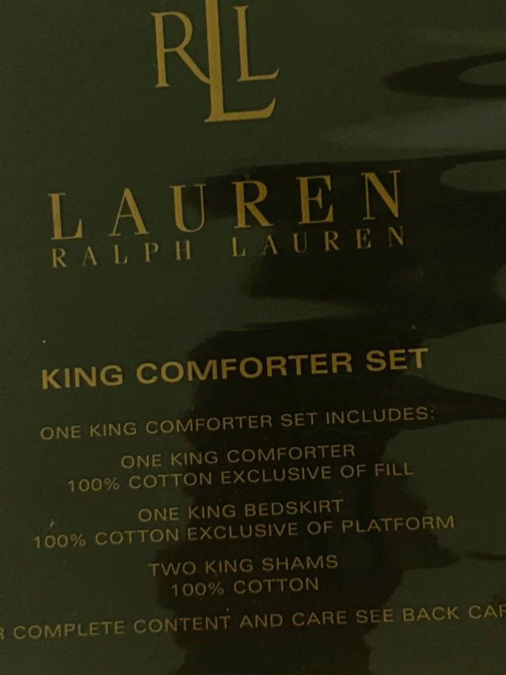 4pc~KING sz Comforter Set~vintage Ralph Lauren pink orange green paisley COTTON